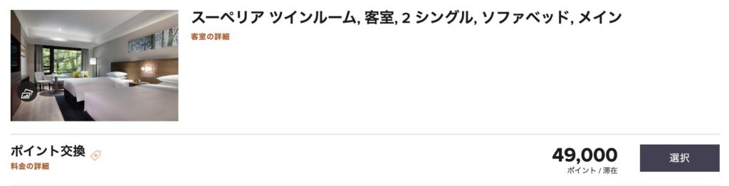 軽井沢マリオットポイント